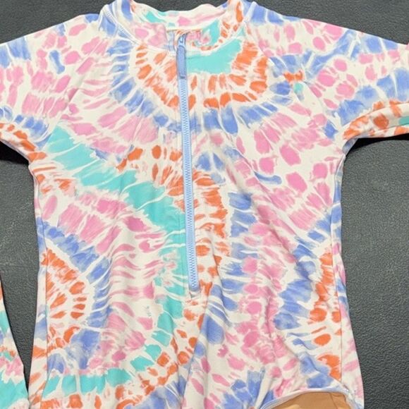 J Crew Crewcuts girls Colorful Tie-Dye Rashguard - Picture 5 of 6